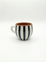 Hand-Painted Striped Ceramic Mug - Image 2
