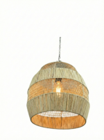 Handwoven Straw Pendant Lamp