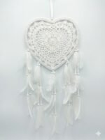 Elegant Heart-Shaped Dream Catcher – Boho Wall Hanging - Image 2