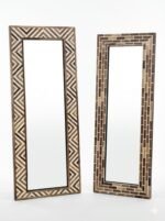 Modern Mosaic Wood Mirror